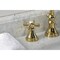 Kingston Brass KS2982ZX Millennium Widespread Bathroom Faucet W/ Brass Pop-Up, Brass KS2982ZX - alternate 3